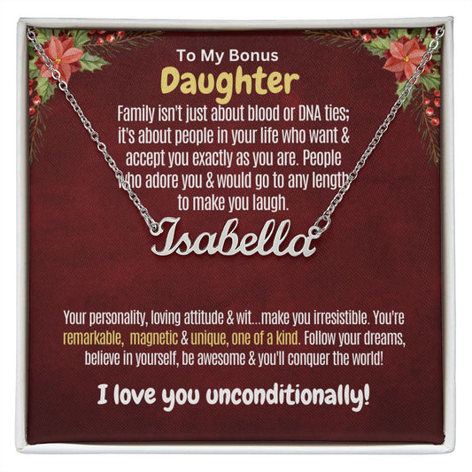 Bonus daughter Family not blood only.