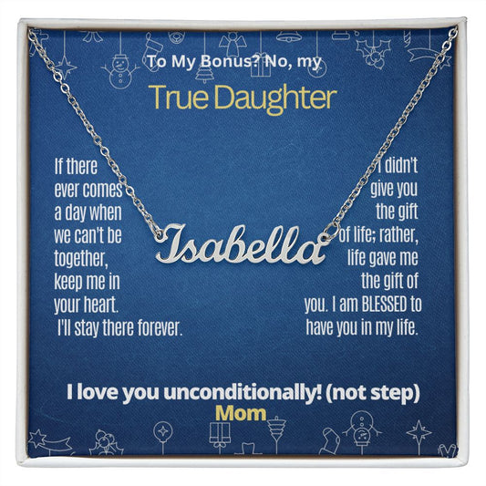 Bonus but true daughter.