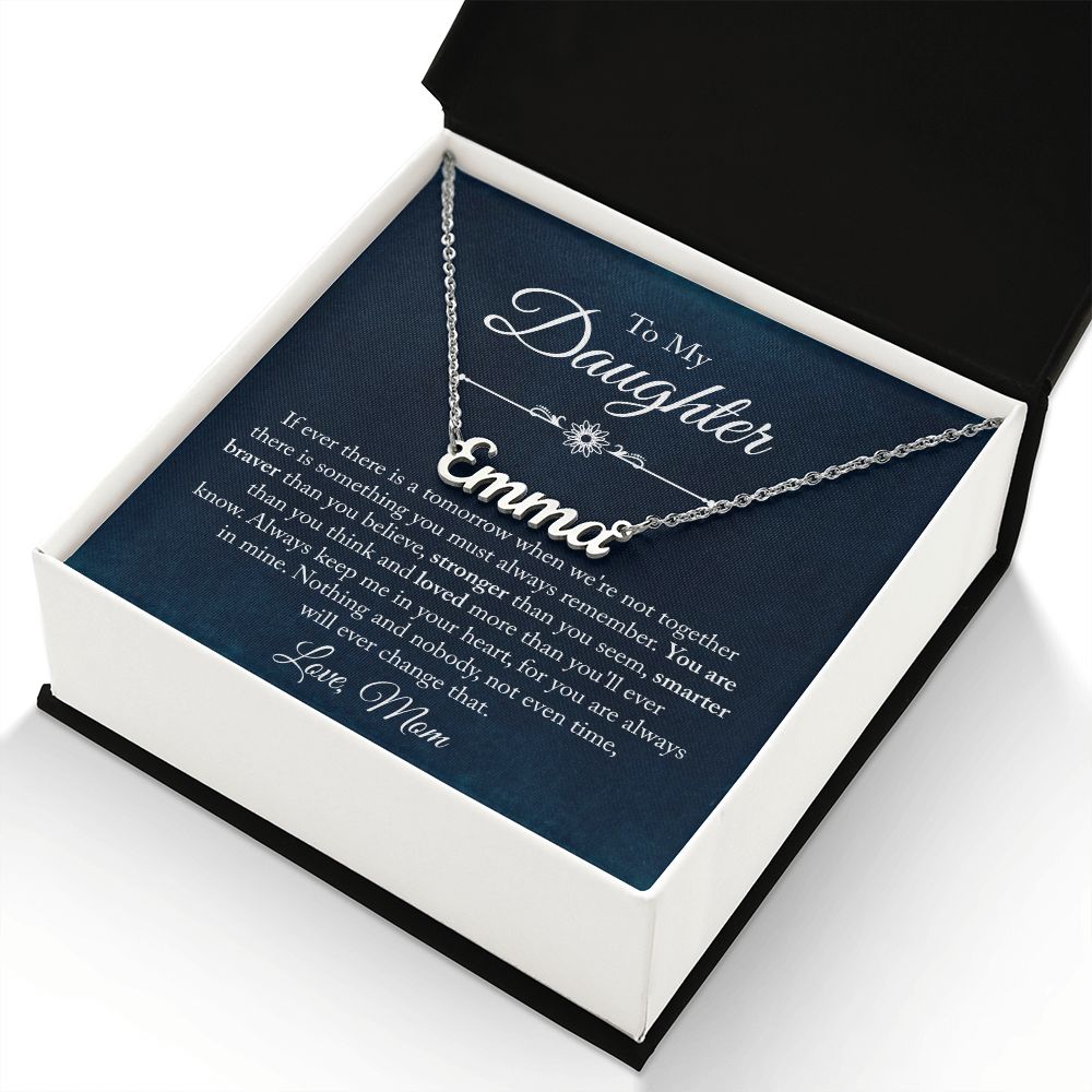 Custom Name Necklace Gift - To My Daughter - Order now for Free Shipping Before Cut off Dates