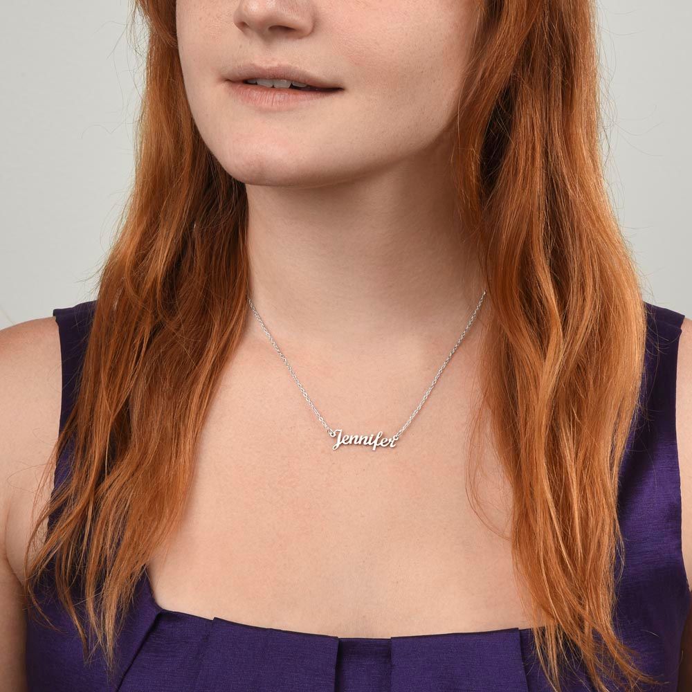 Custom Name Necklace Gift - To My Daughter - Never forget