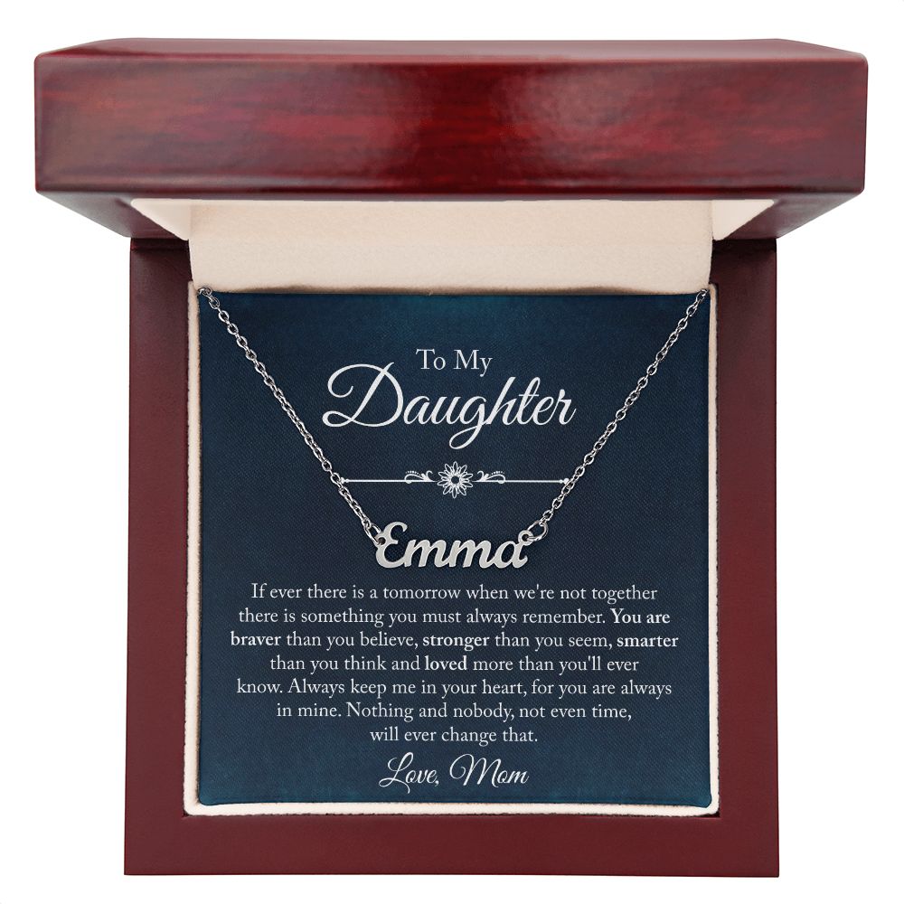 Custom Name Necklace Gift - To My Daughter - Order now for Free Shipping Before Cut off Dates