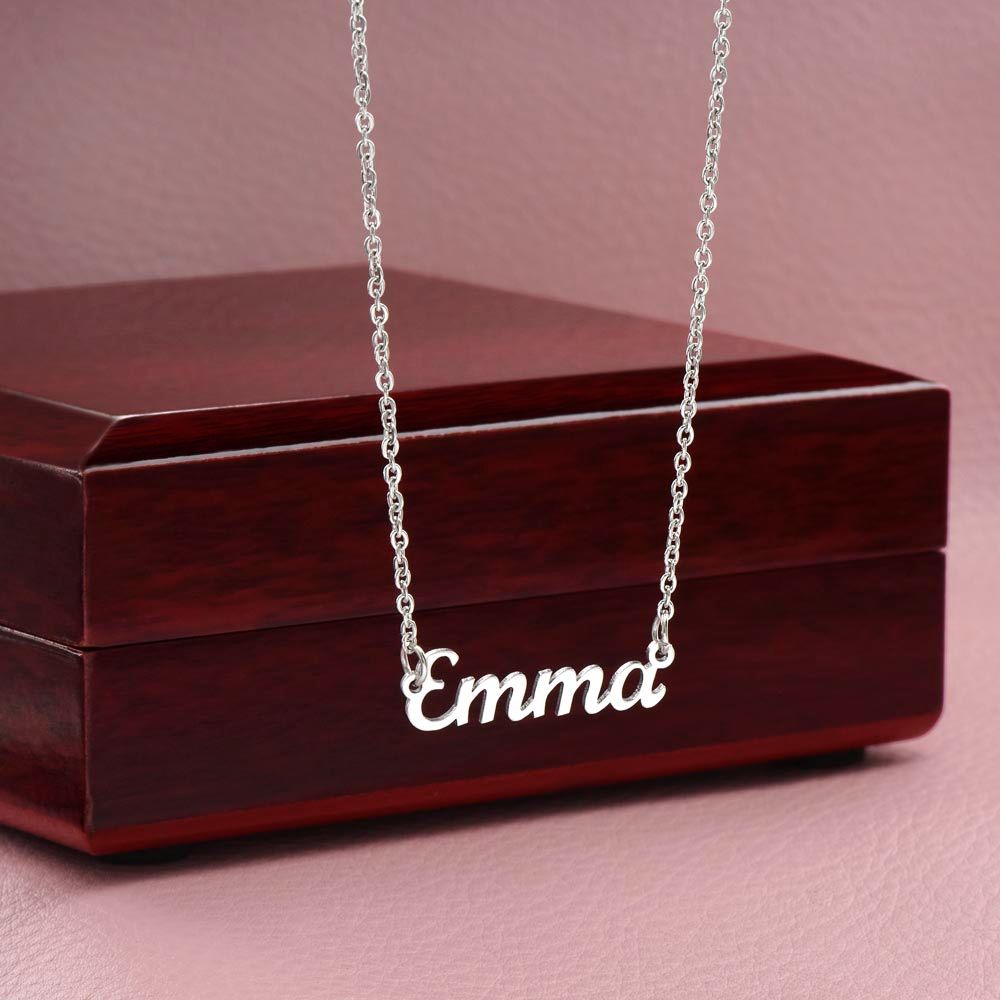 Custom Name Necklace Gift - To My Daughter - Never forget