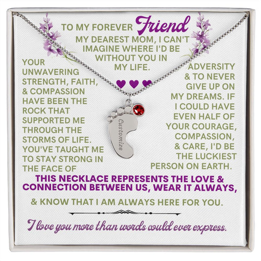 To my mom to thank her for everything.