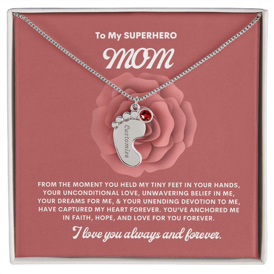 Necklace for Mom, Baby's Foot