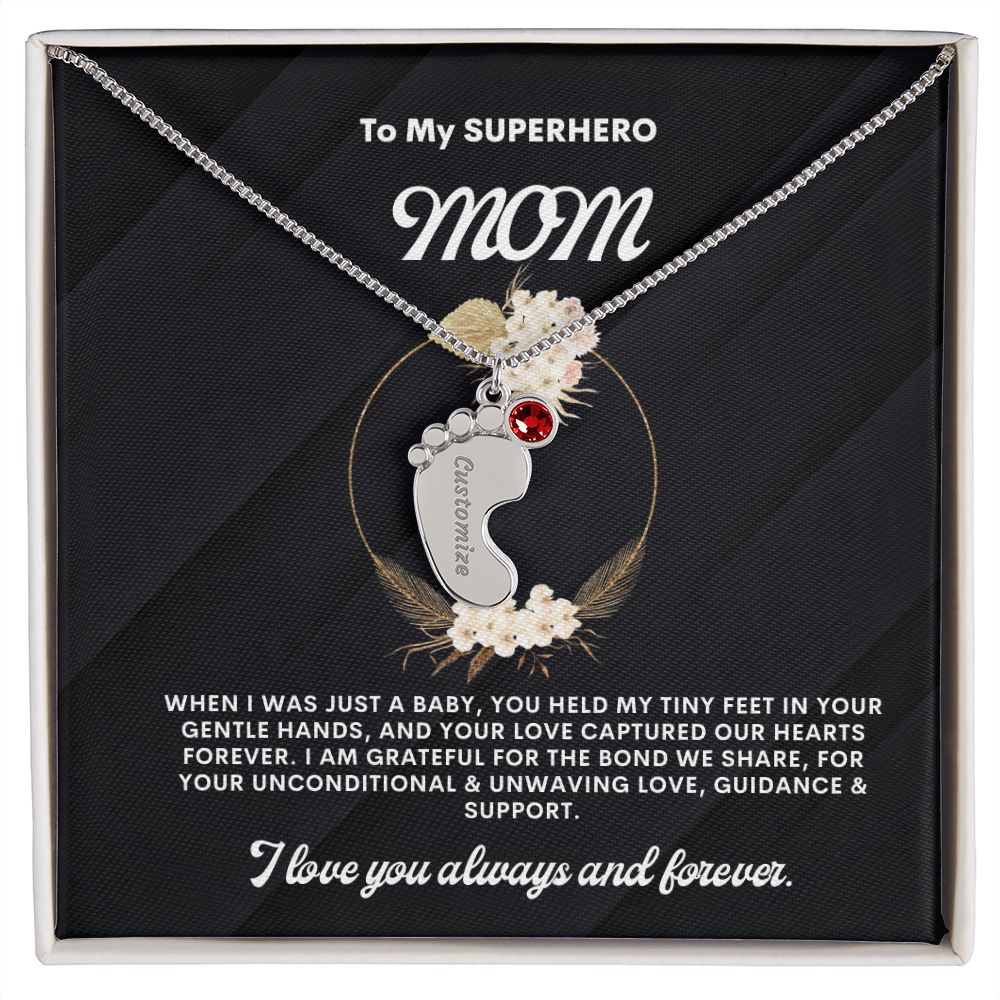 Necklace for Mom, Baby's Foot
