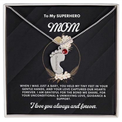 Necklace for Mom, Baby's Foot