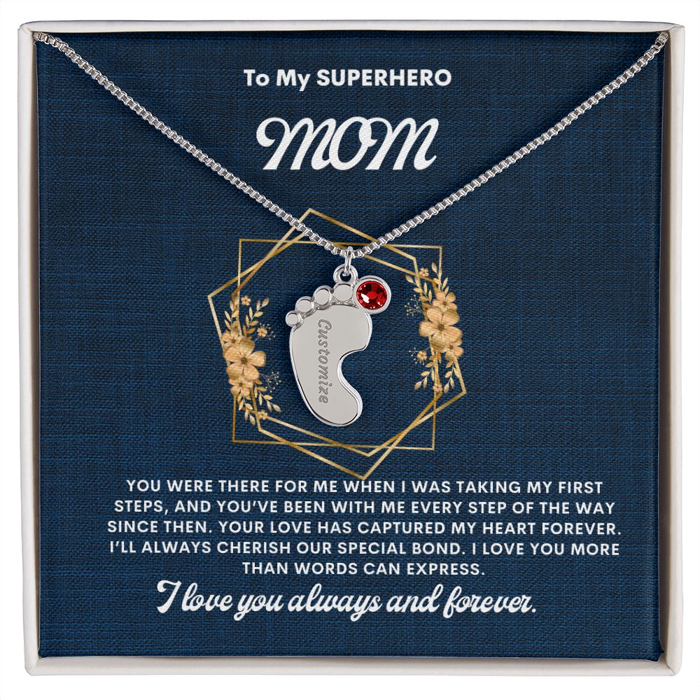 Necklace for Mom, Baby's Foot