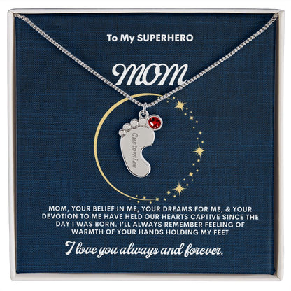Necklace for Mom, Baby's Foot