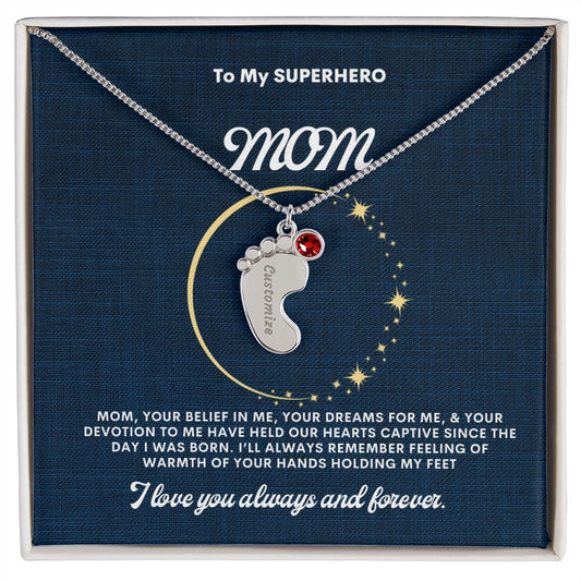 Necklace for Mom, Baby's Foot