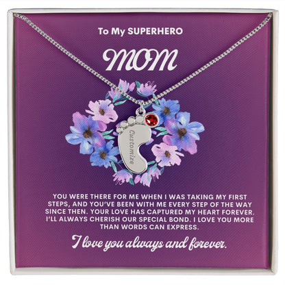 Necklace for Mom, Baby's Foot.