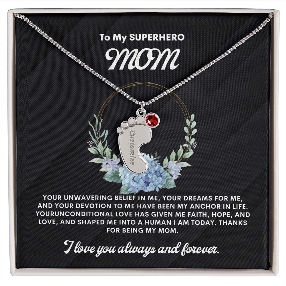 Necklace for Mom, Baby's Foot