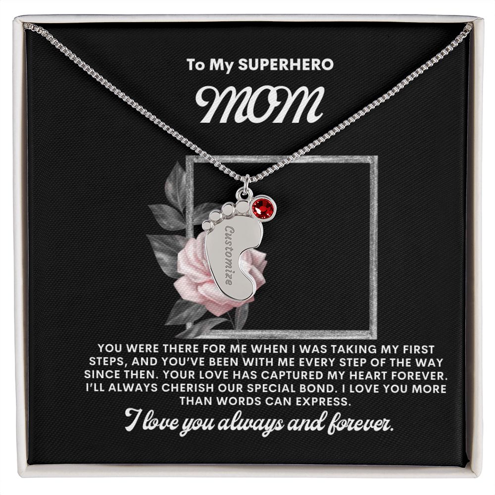 Necklace for Mom, Baby's Foot