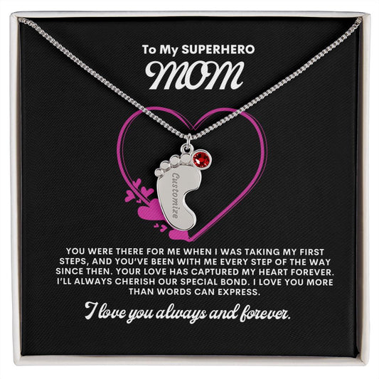 Necklace for Mom, Baby's Foot