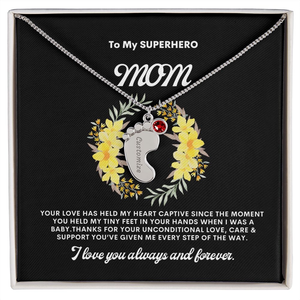 Necklace for Mom, Baby's Foot