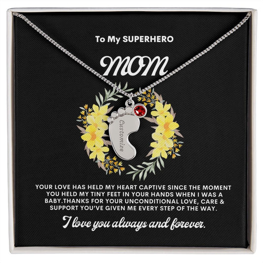 Necklace for Mom, Baby's Foot