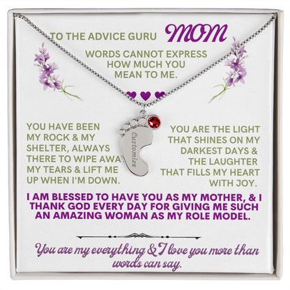 To my mom to thank her for everything.