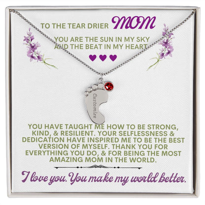 To my mom to thank her for everything.