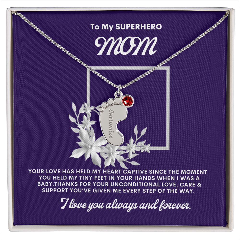 Necklace for Mom, Baby's Foot
