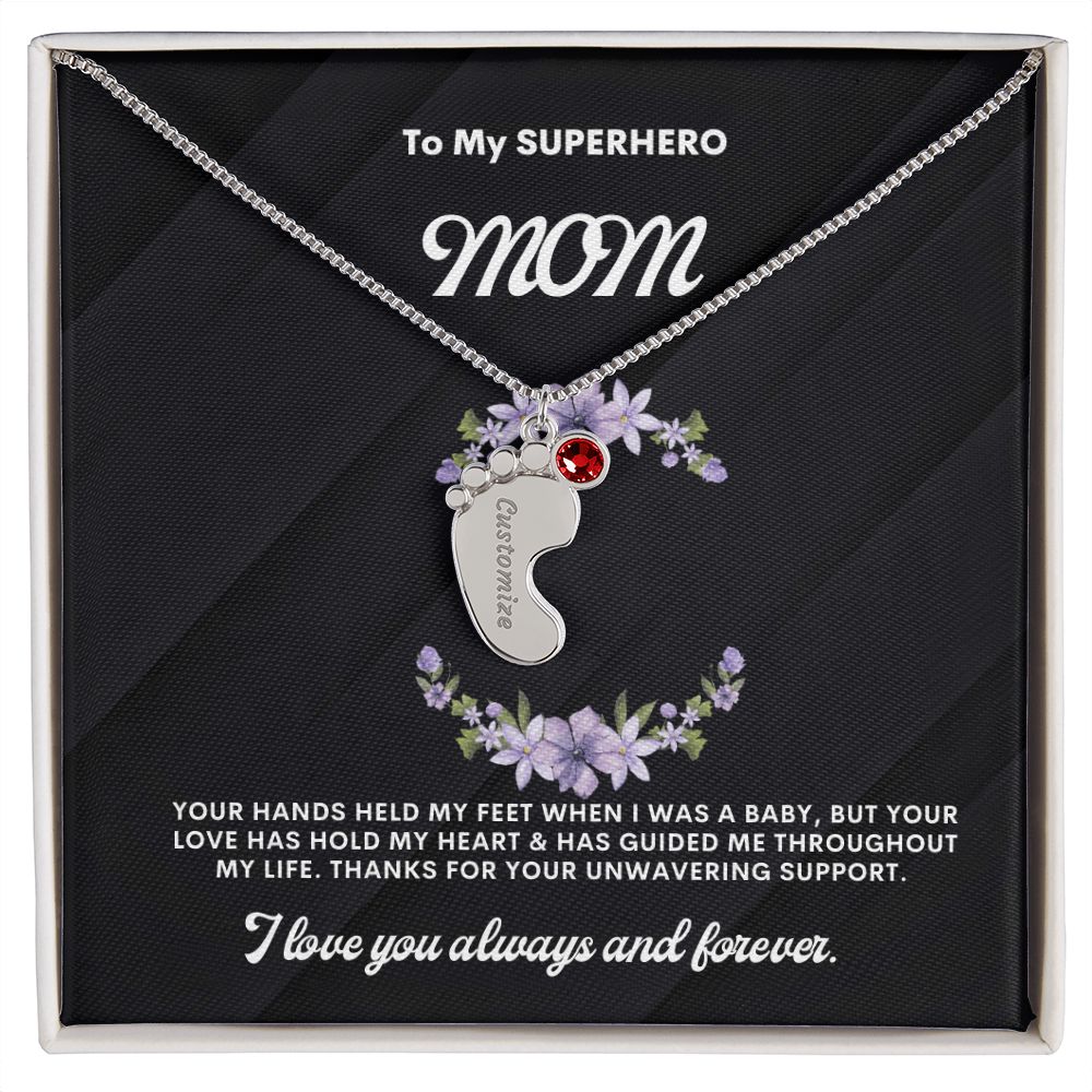 Necklace for Mom, Baby's Foot