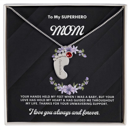 Necklace for Mom, Baby's Foot