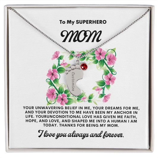 Necklace for Mom, Baby's Foot
