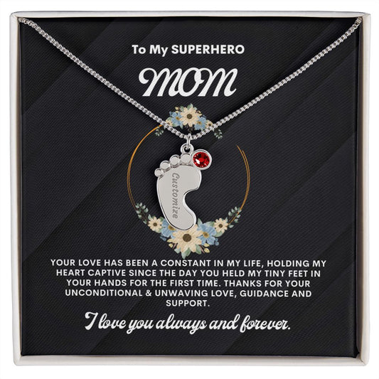 Necklace for Mom, Baby's Foot