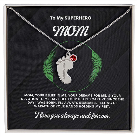 Necklace for Mom, Baby's Foot