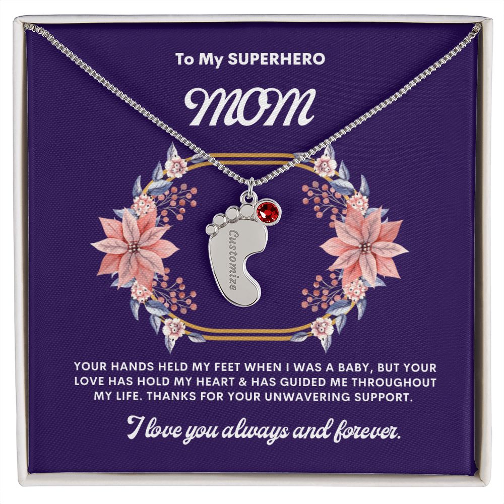 Necklace for Mom, Baby's Foot