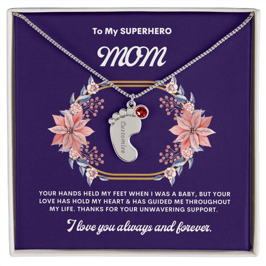Necklace for Mom, Baby's Foot