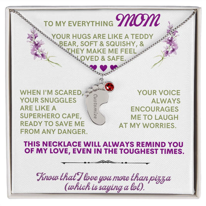 To my mom to thank her for everything.
