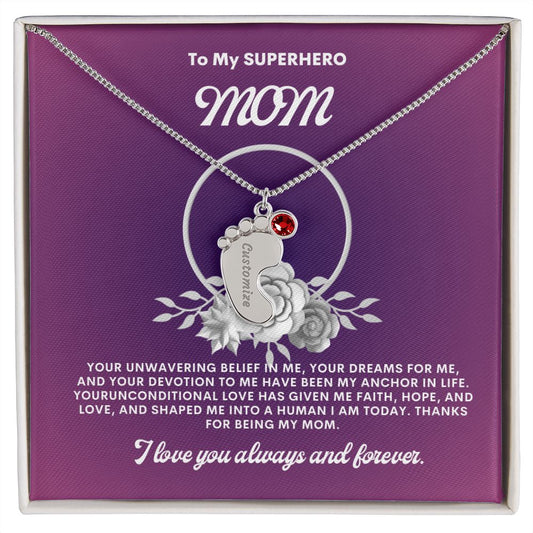 Necklace for Mom, Baby's Foot