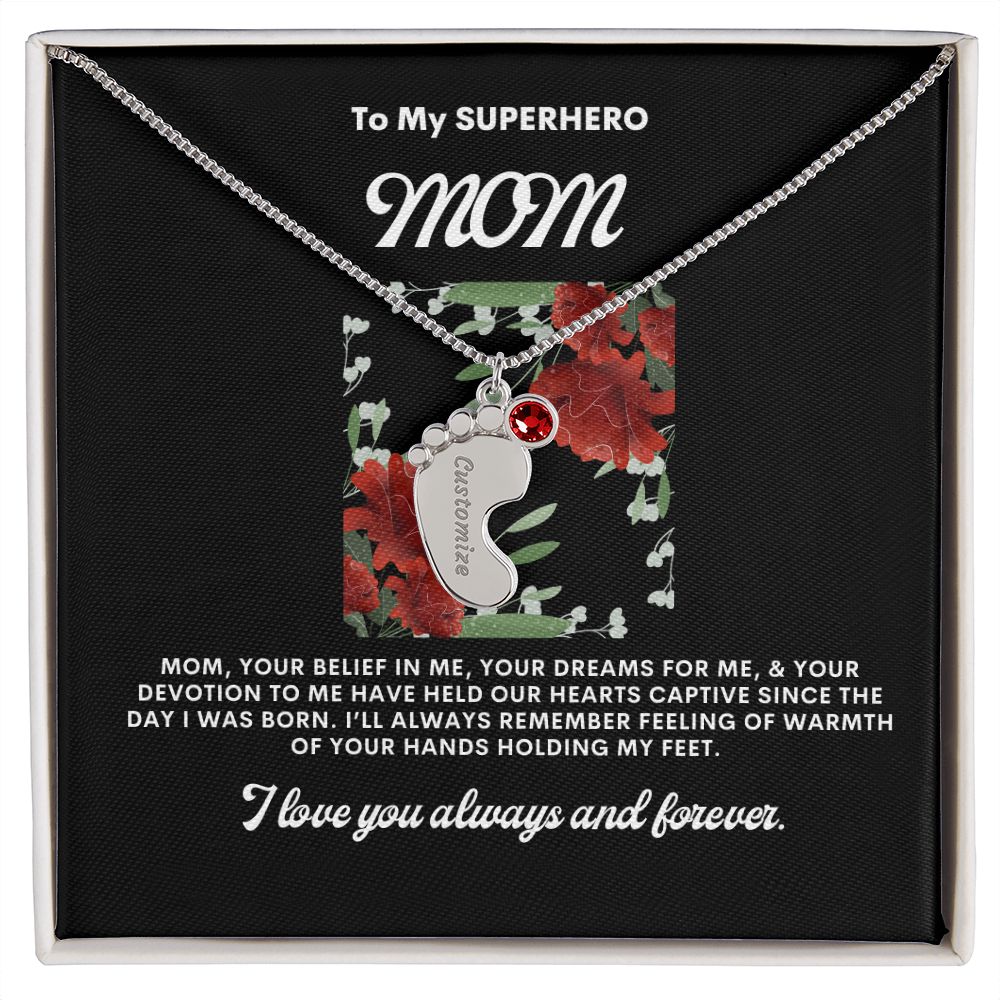 Necklace for Mom, Baby's Foot
