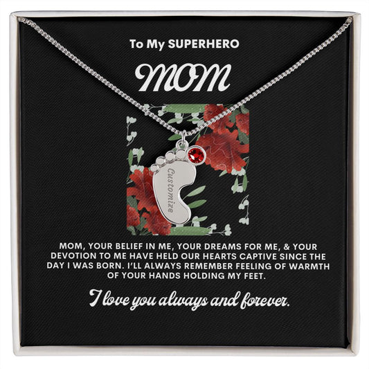 Necklace for Mom, Baby's Foot