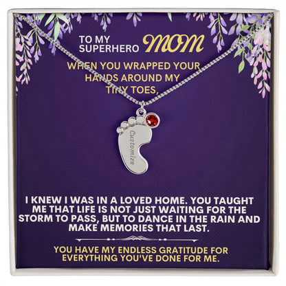 To my mommy, thank you.