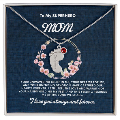 Necklace for Mom, Baby's Foot