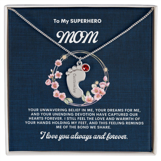 Necklace for Mom, Baby's Foot