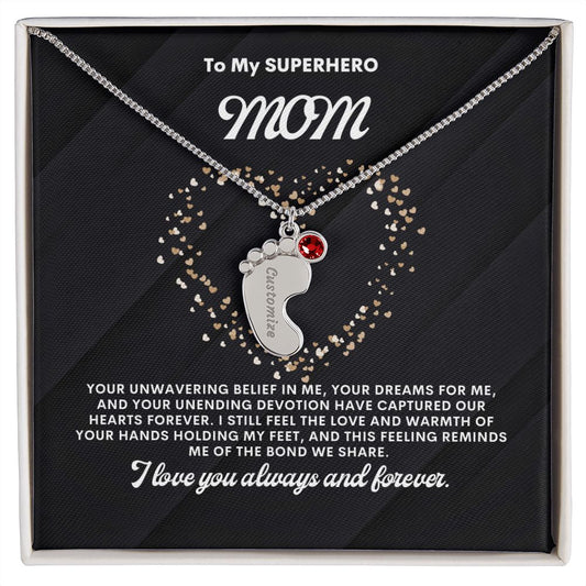 Necklace for Mom, Baby's Foot