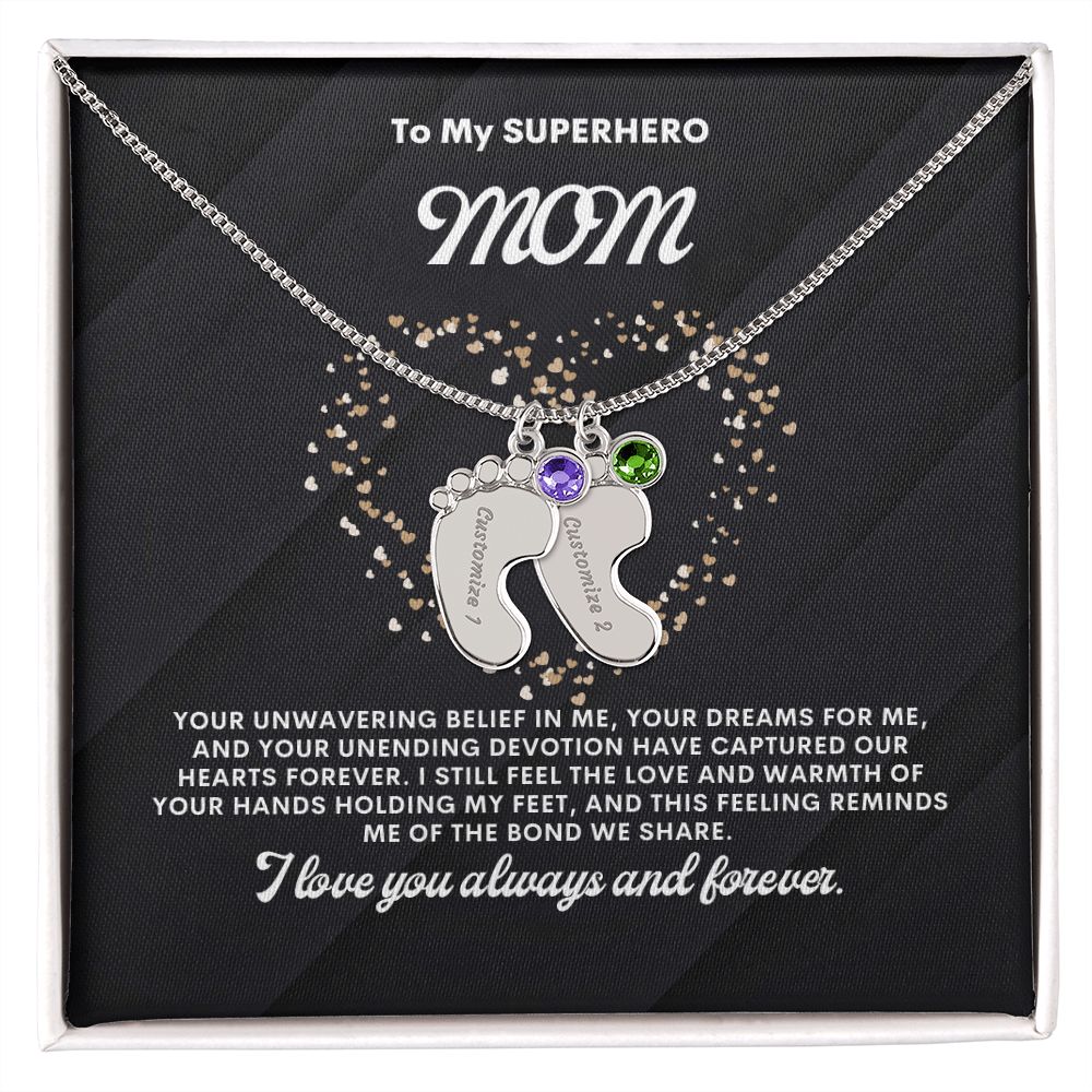 Necklace for Mom, Baby's Foot