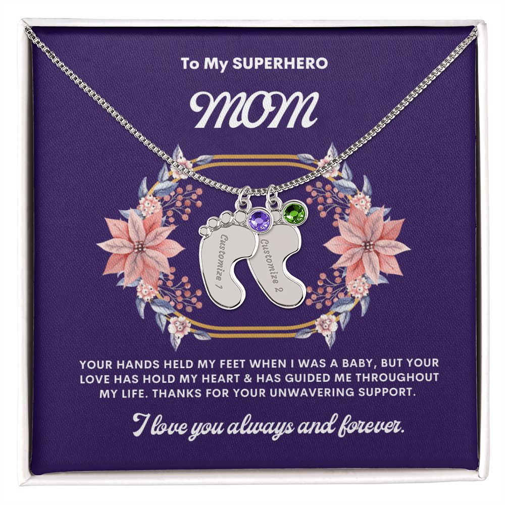 Necklace for Mom, Baby's Foot