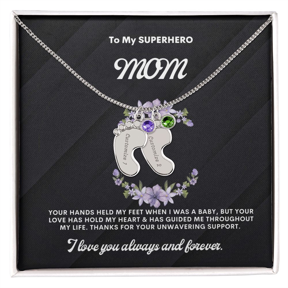 Necklace for Mom, Baby's Foot