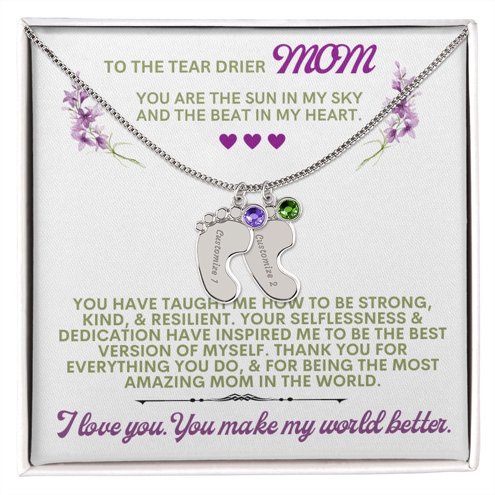 To my mom to thank her for everything.