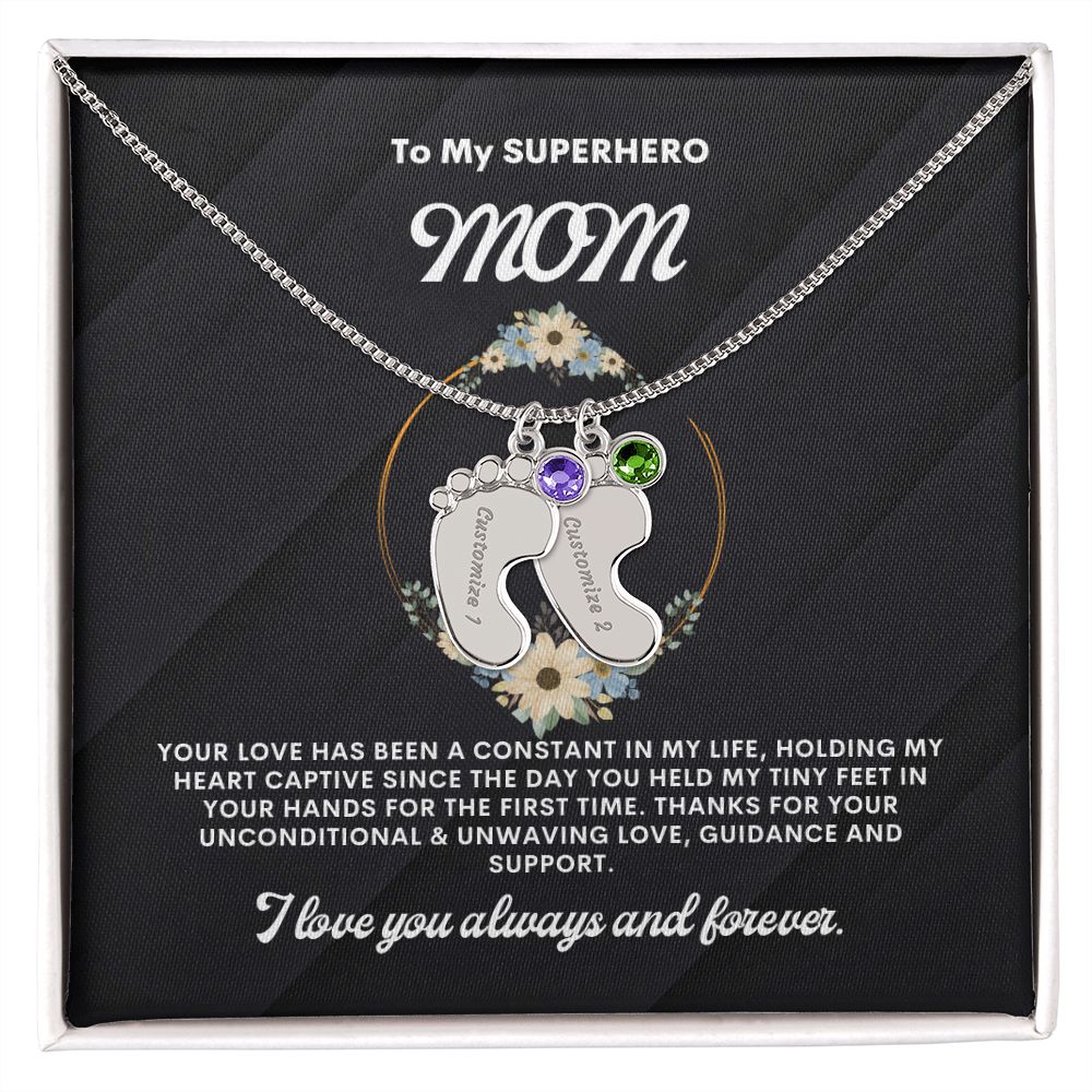 Necklace for Mom, Baby's Foot