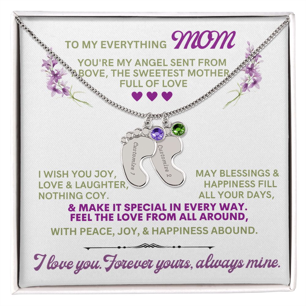 To my mom to thank her for everything.