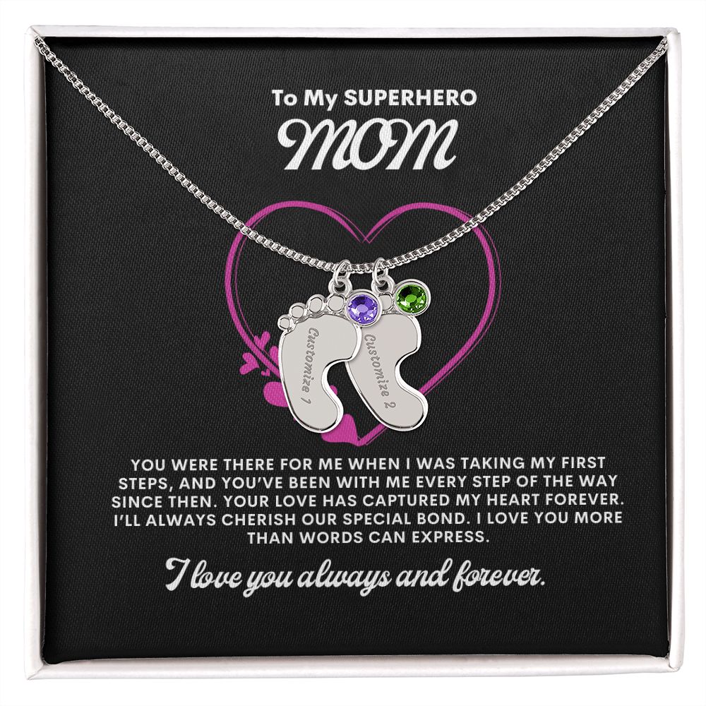 Necklace for Mom, Baby's Foot