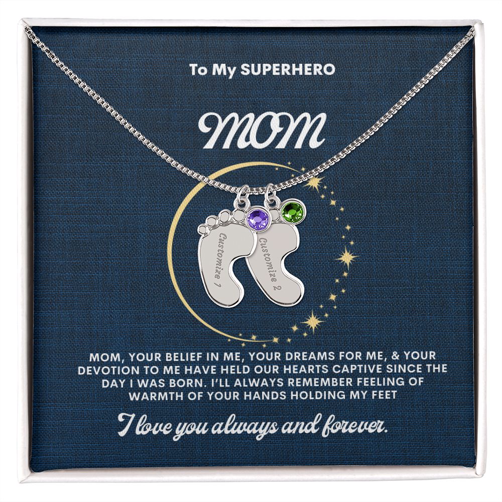 Necklace for Mom, Baby's Foot
