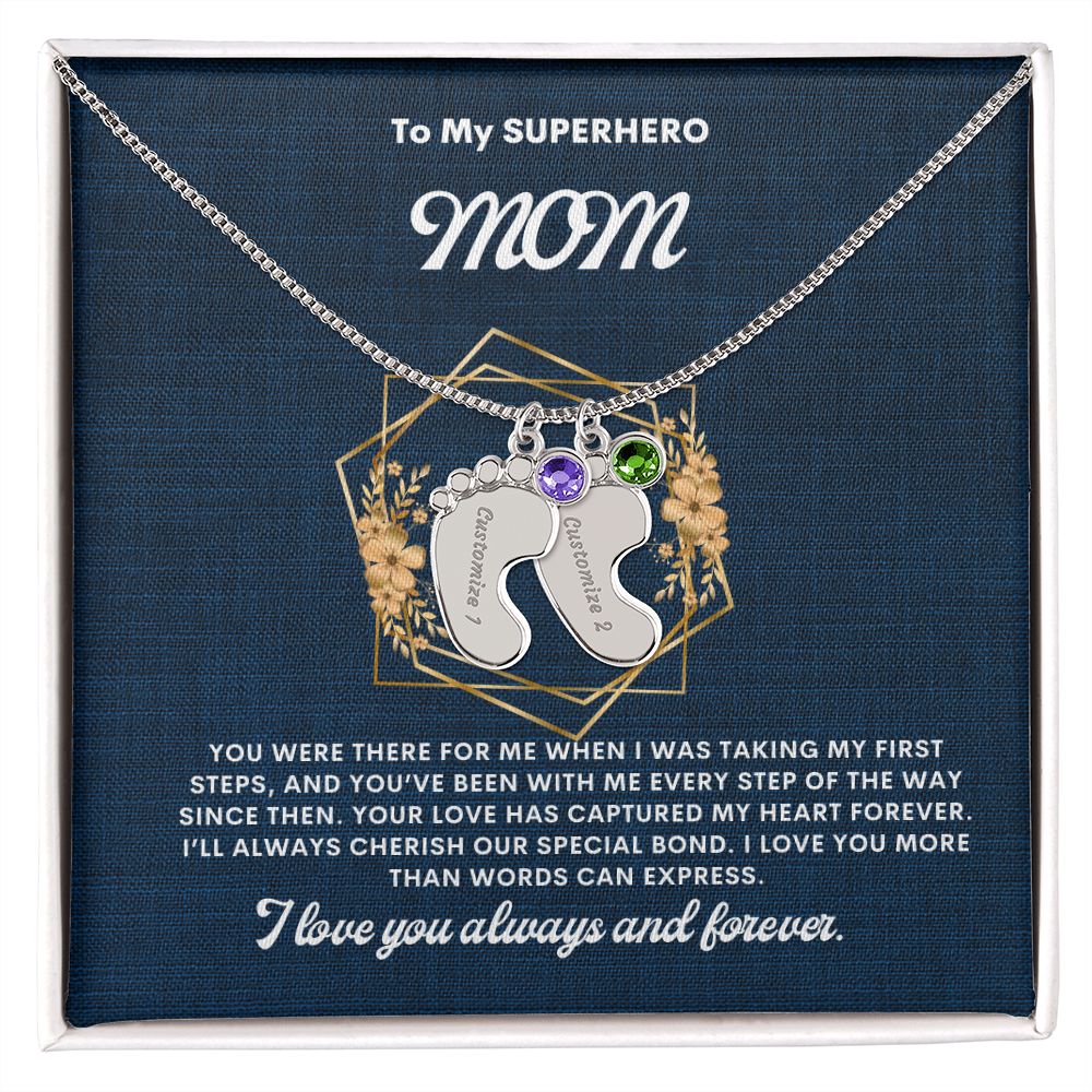 Necklace for Mom, Baby's Foot