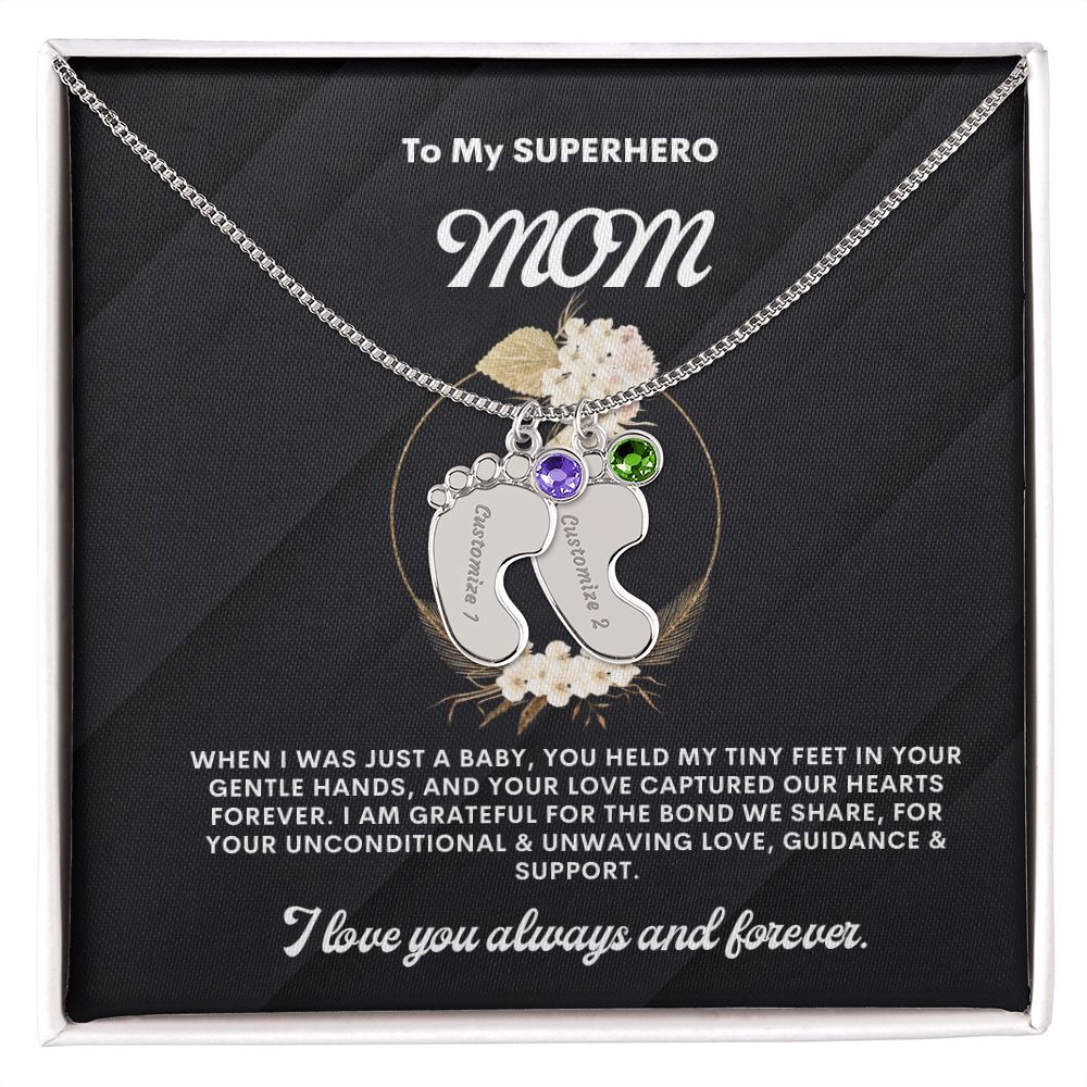 Necklace for Mom, Baby's Foot