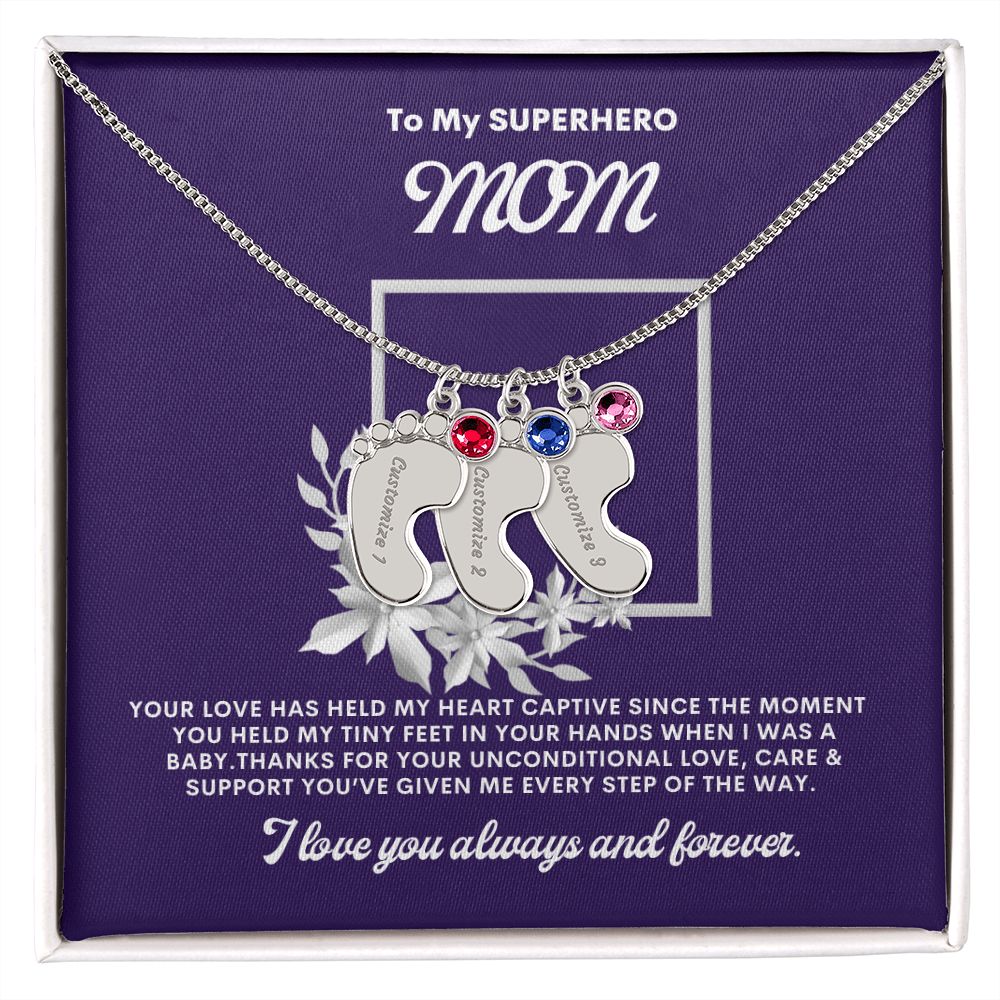 Necklace for Mom, Baby's Foot