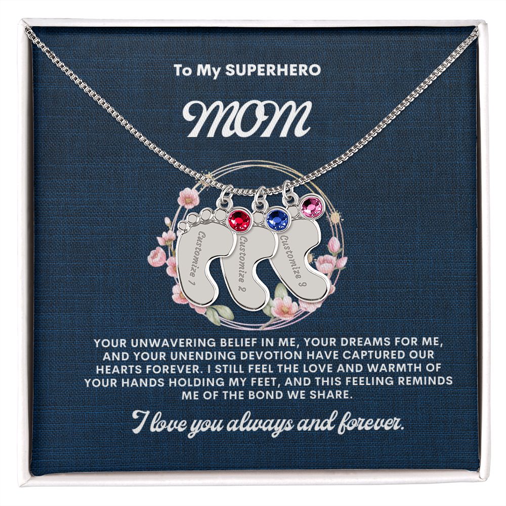 Necklace for Mom, Baby's Foot