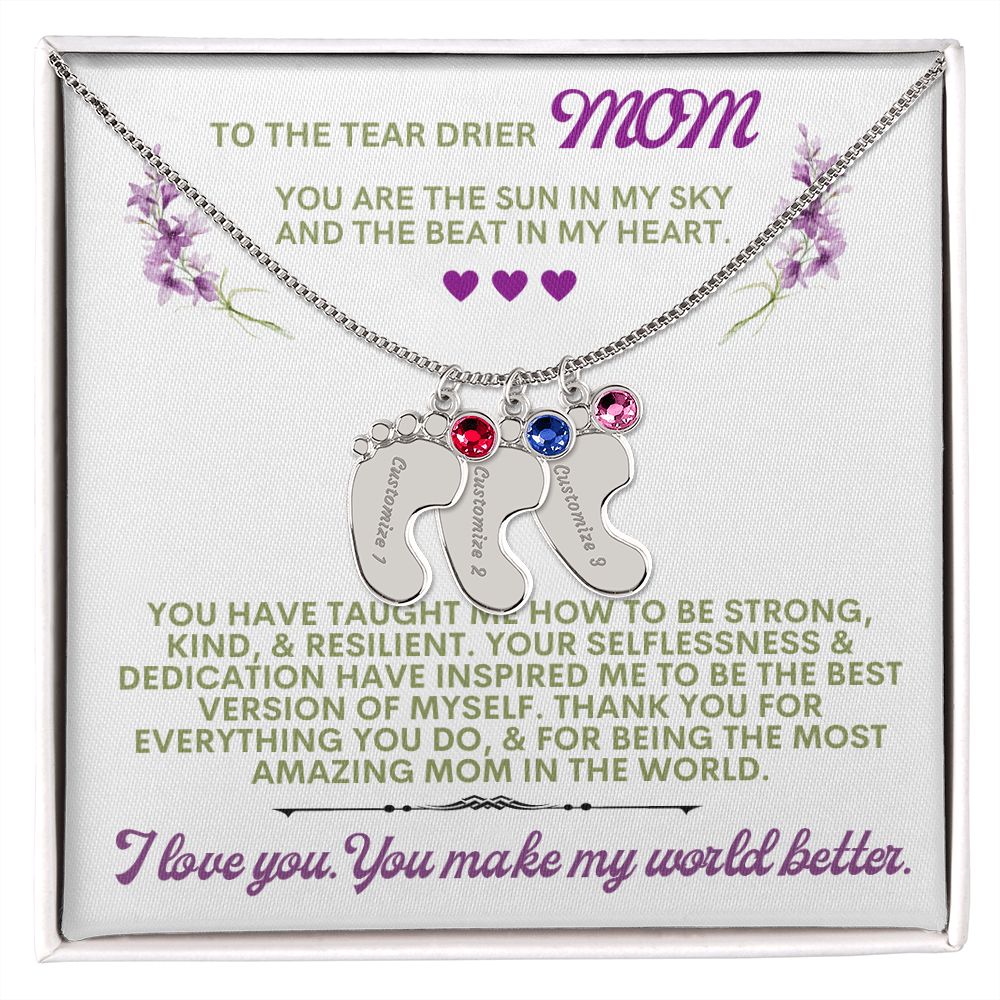 To my mom to thank her for everything.